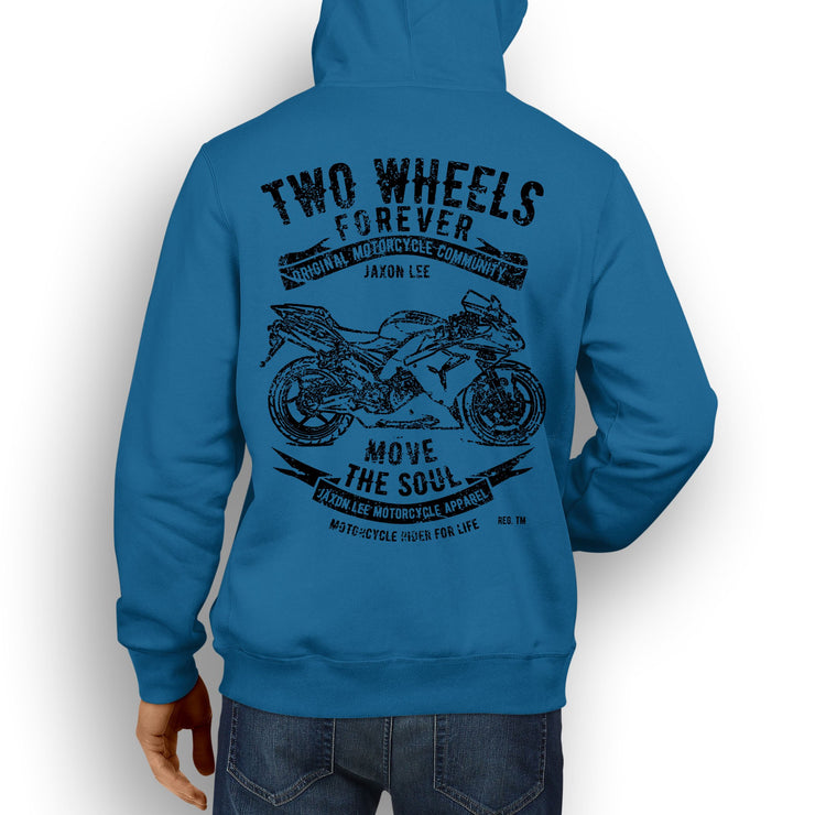 JL Soul Illustration For A Kawasaki Ninja ZX10R 2007 Motorbike Fan Hoodie