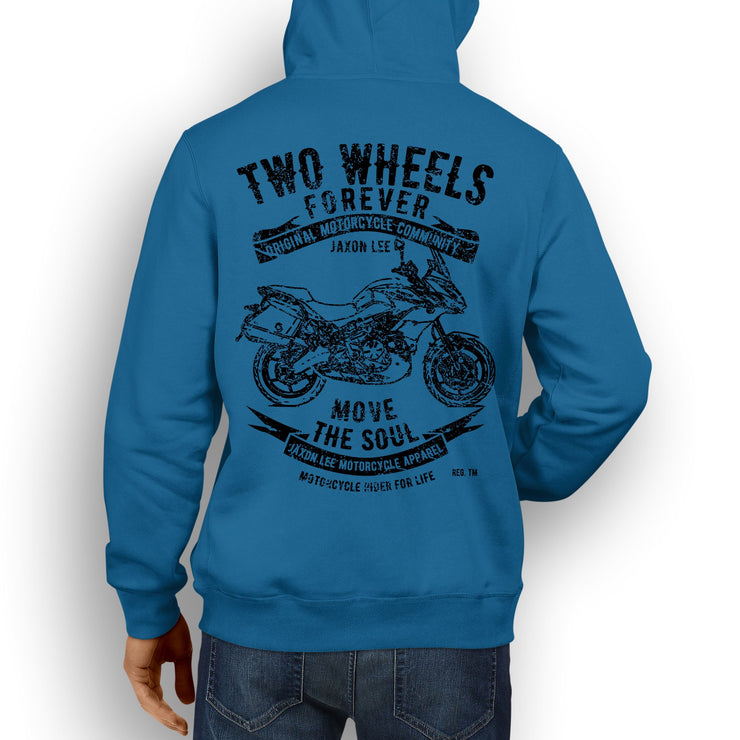 JL Soul Illustration For A Kawasaki Versys 650 LT Motorbike Fan Hoodie
