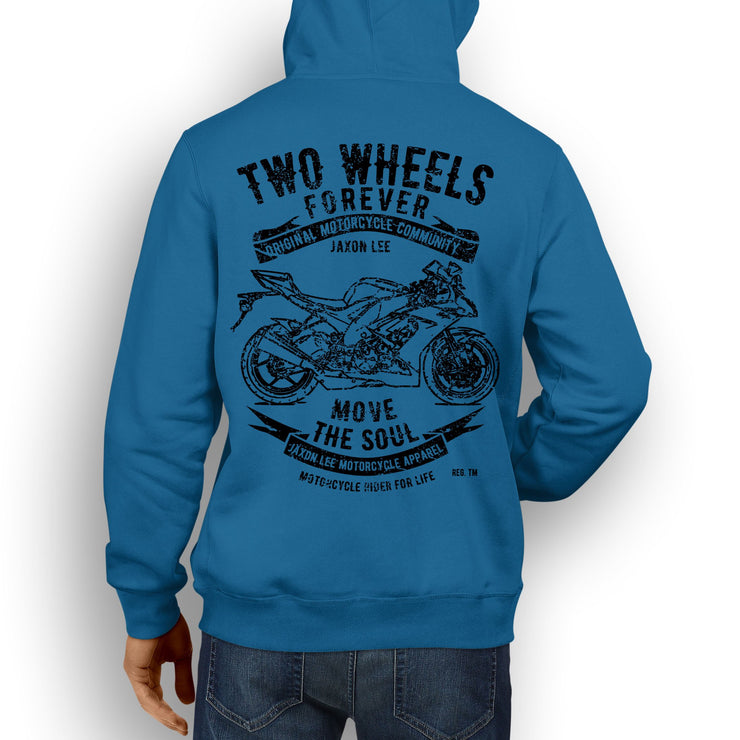 JL Soul Illustration For A Kawasaki ZX10R 2009 Motorbike Fan Hoodie