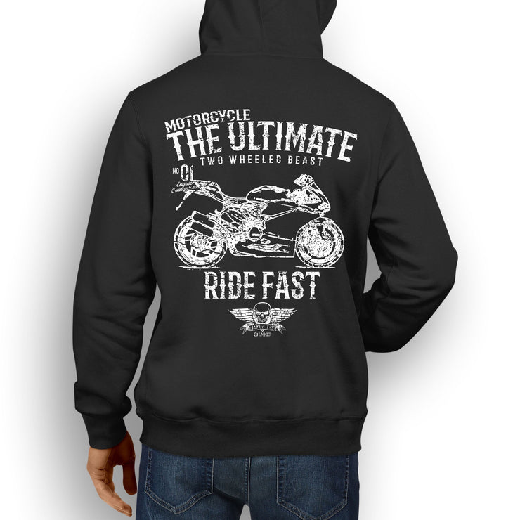 JL Ultimate Illustration For A Ducati 959 Panigale Motorbike Fan Hoodie
