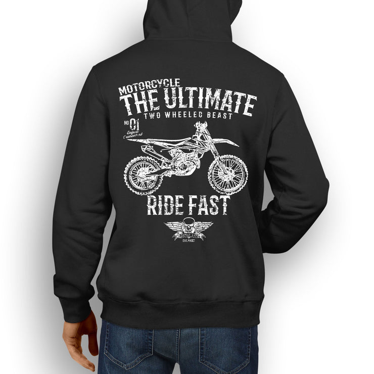 JL Ultimate illustration for a KTM 450 XC F Motorbike fan Hoodie