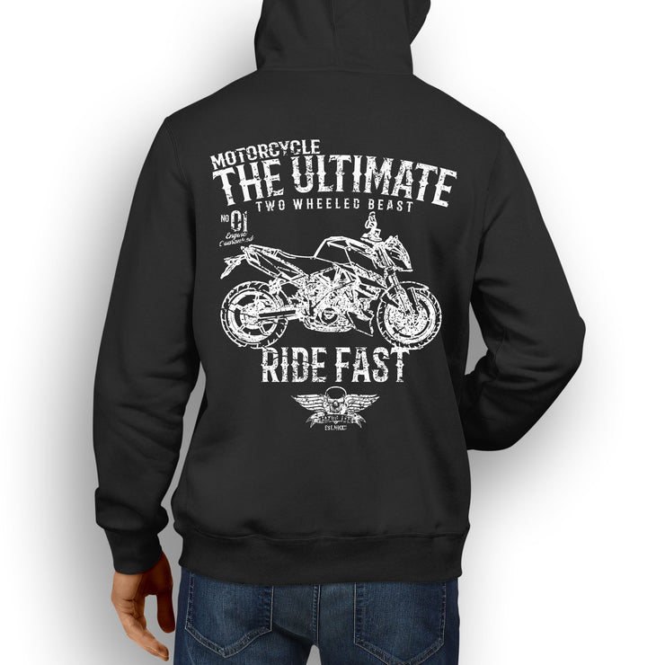 JL Ultimate illustration for a KTM 990 DukeR Motorbike fan Hoodie