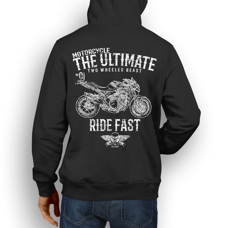 JL Ultimate Illustration For A MV Agusta Brutale 1090 Corsa Motorbike Fan Hoodie