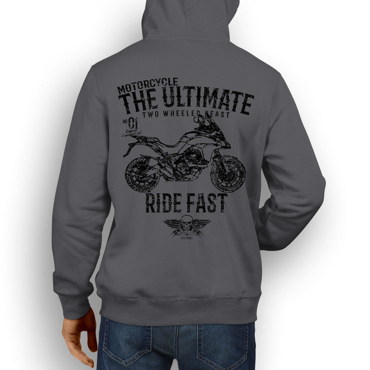 JL Ultimate Illustration For A Ducati Multistrada 950 Motorbike Fan Hoodie