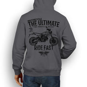 JL Ultimate Illustration For A Ducati Scrambler Desert Sled Motorbike Fan Hoodie