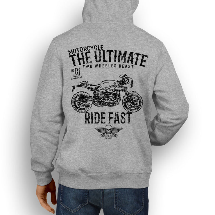 JL Ultimate Illustration For A BMW RNineT Racer 2017 Motorbike Fan Hoodie