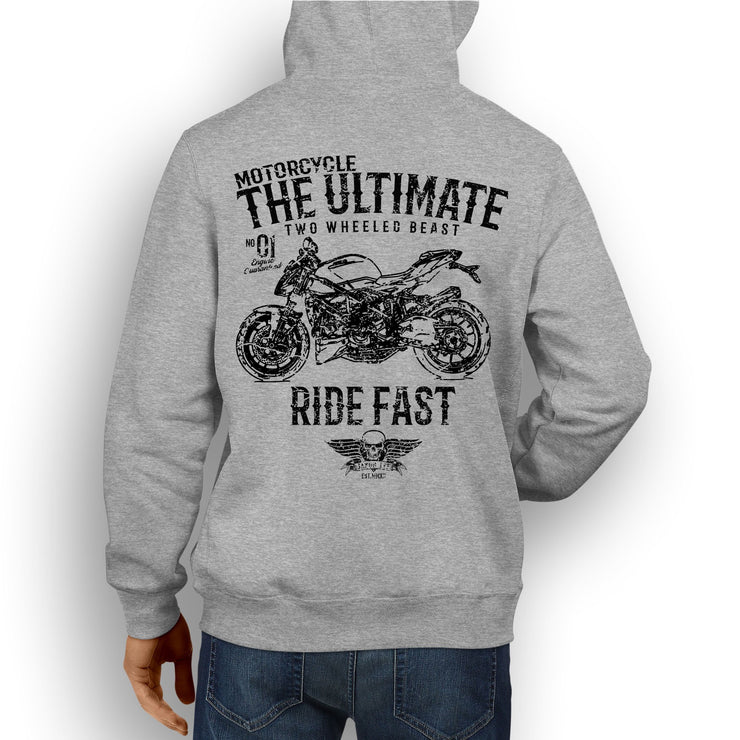 JL Ultimate Illustration For A Ducati Streetfighter 848 v2 Motorbike Fan Hoodie