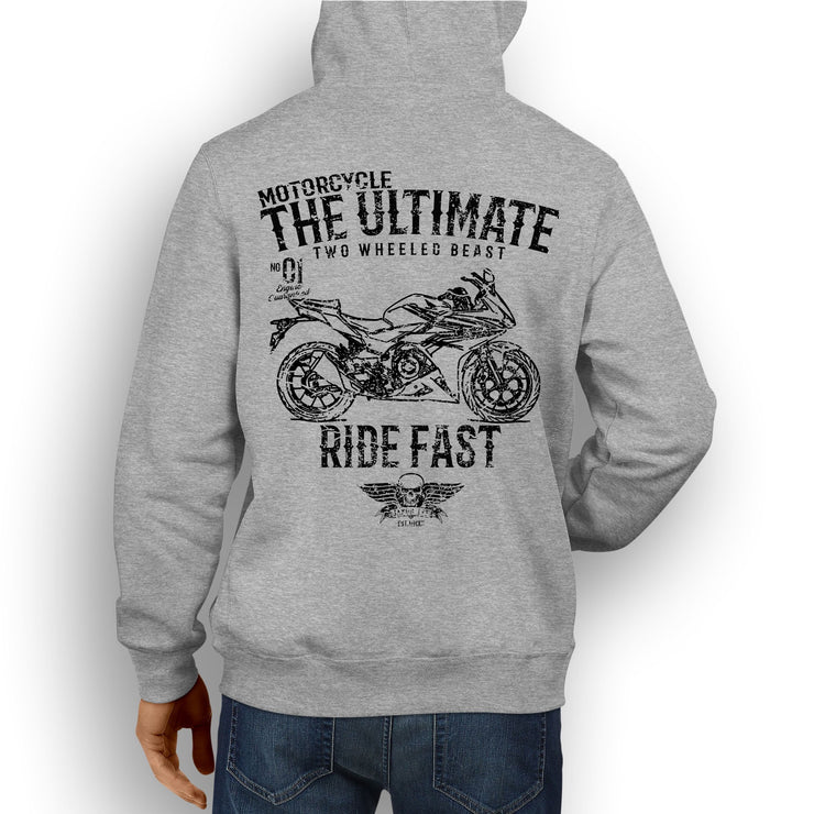JL Ultimate Illustration For A Honda CBR500R Motorbike Fan Hoodie