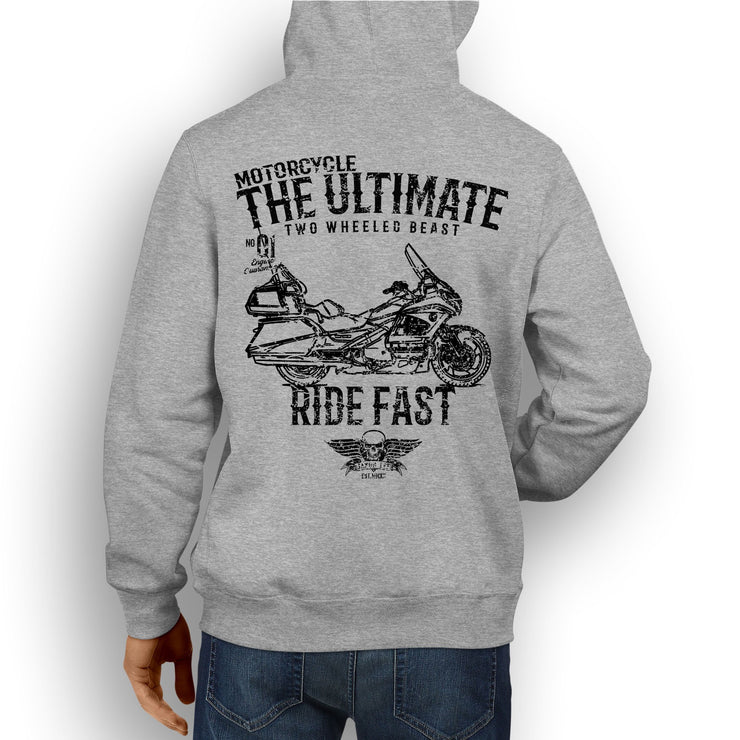 JL Ultimate Illustration For A Honda Gold Wing GL1800 Motorbike Fan Hoodie
