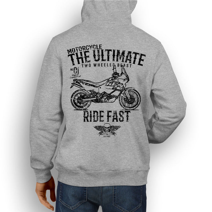 JL Ultimate illustration for a KTM 990 Adventure Motorcycle fan Hoodie