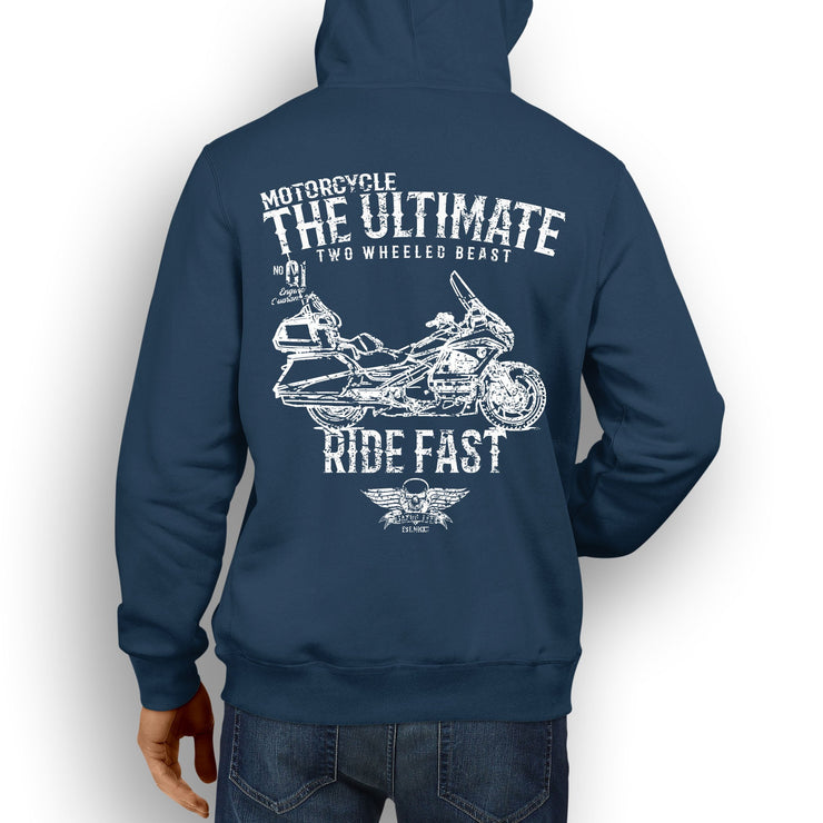 JL Ultimate Illustration For A Honda Gold Wing GL1800 Motorbike Fan Hoodie