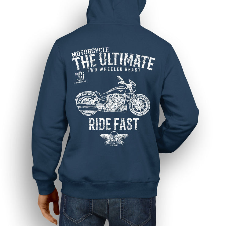 JL Ultimate Illustration For A Victory Octane Motorbike Fan Hoodie