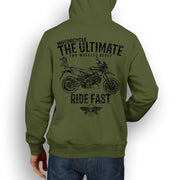 JL Ultimate Illustration for a Aprilia Dorsoduro 1200 Motorbike fan Hoodie