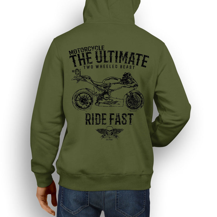 JL Ultimate Illustration For A Ducati 1199 Panigale S Motorbike Fan Hoodie