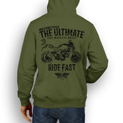 JL Ultimate Illustration For A Ducati Monster 1100 EVO Motorbike Fan Hoodie