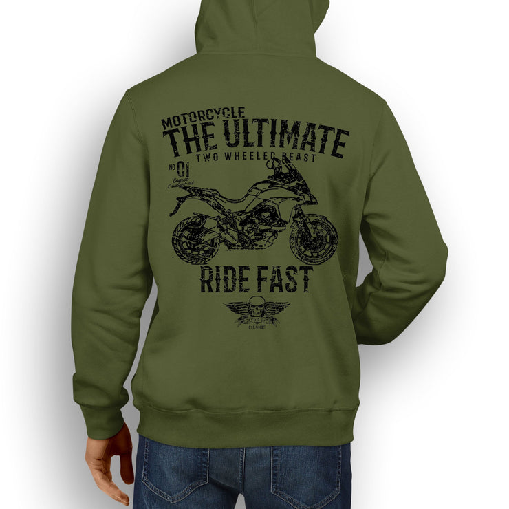 JL Ultimate Illustration For A Ducati Multistrada 950 Motorbike Fan Hoodie