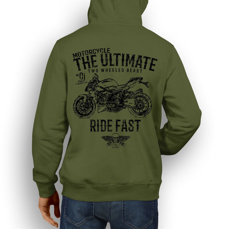 JL Ultimate Illustration For A Ducati Streetfighter 848 v2 Motorbike Fan Hoodie