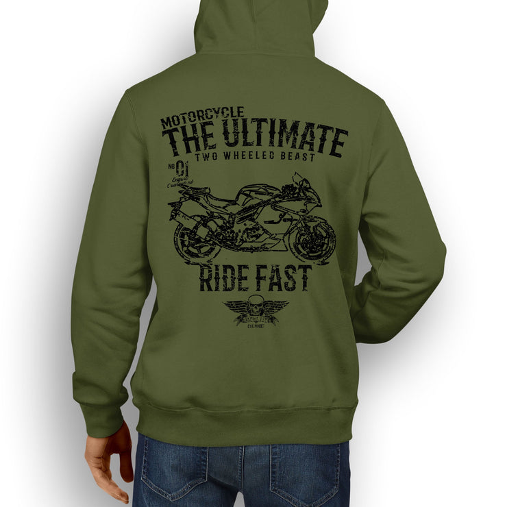 JL Ultimate Illustration For A Hyosung GT650R Motorbike Fan Hoodie