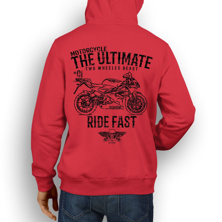 JL Ultimate Illustration for a Aprilia RS125 2009 Motorbike fan Hoodie