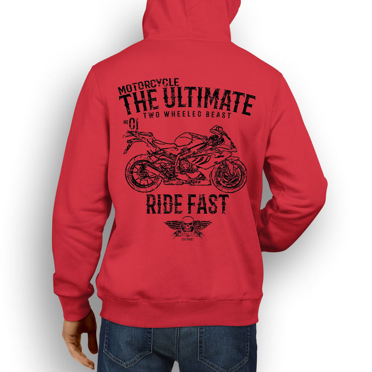 JL Ultimate Illustration For A BMW S1000RR 2011 Motorbike Fan Hoodie