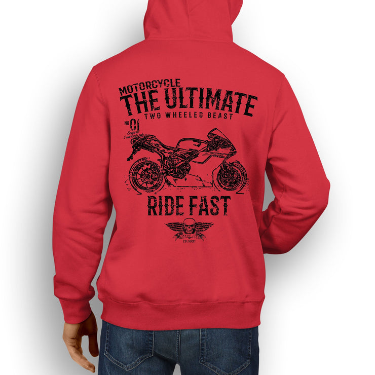 JL Ultimate Illustration For A Ducati 1098S Motorbike Fan Hoodie