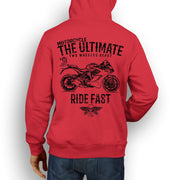 JL Ultimate Illustration For A Ducati SuperSport Motorbike Fan Hoodie