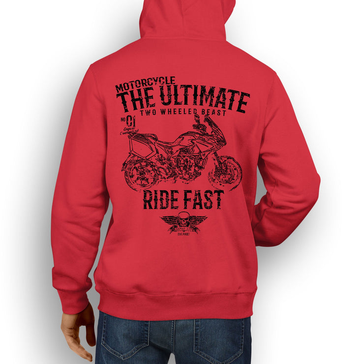 JL Ultimate Illustration For A MV Agusta Turismo Veloce RC Motorbike Fan Hoodie