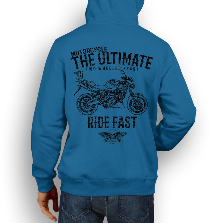 JL Ultimate Illustration for a Aprilia Shiver 750 Motorbike fan Hoodie