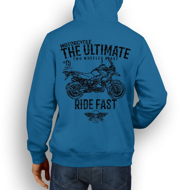 JL Ultimate Illustration For A BMW R1200GS 2011 Motorbike Fan Hoodie