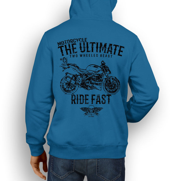 JL Ultimate Illustration For A Ducati Streetfighter 848 Motorbike Fan Hoodie