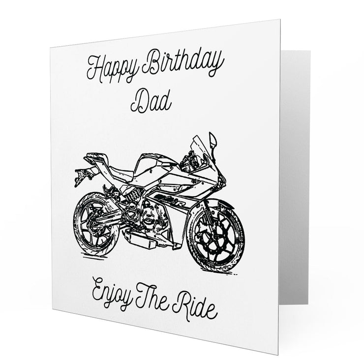 Jaxon Lee - Birthday Card for a Hyosung GD250R Motorbike fan