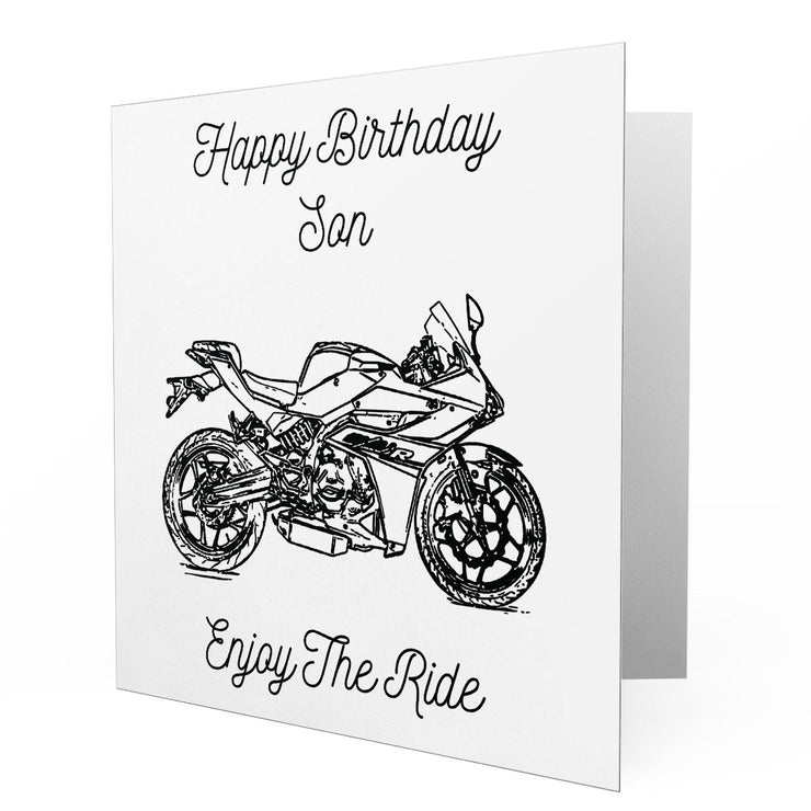 Jaxon Lee - Birthday Card for a Hyosung GD250R Motorbike fan