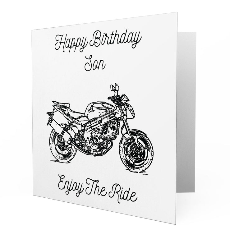 Jaxon Lee - Birthday Card for a Hyosung GT650 Motorbike fan