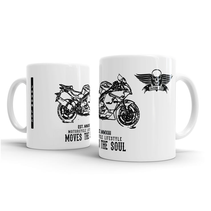 JL Illustration For A Hyosung GT650R Motorbike Fan – Gift Mug