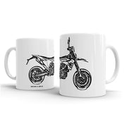 JL Illustration For A Husqvarna 701 Supermoto Motorbike Fan – Gift Mug