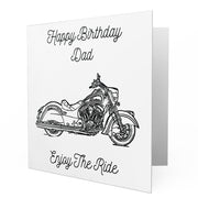 Jaxon Lee - Birthday Card for a Indian Chief Classic Motorbike fan