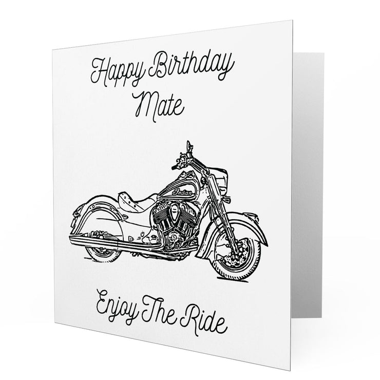 Jaxon Lee - Birthday Card for a Indian Chief Classic Motorbike fan