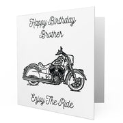 Jaxon Lee - Birthday Card for a Indian Chief Dark Horse Motorbike fan