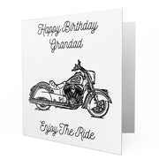 Jaxon Lee - Birthday Card for a Indian Chief Dark Horse Motorbike fan