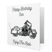 Jaxon Lee - Birthday Card for a Indian Chieftain Motorbike fan