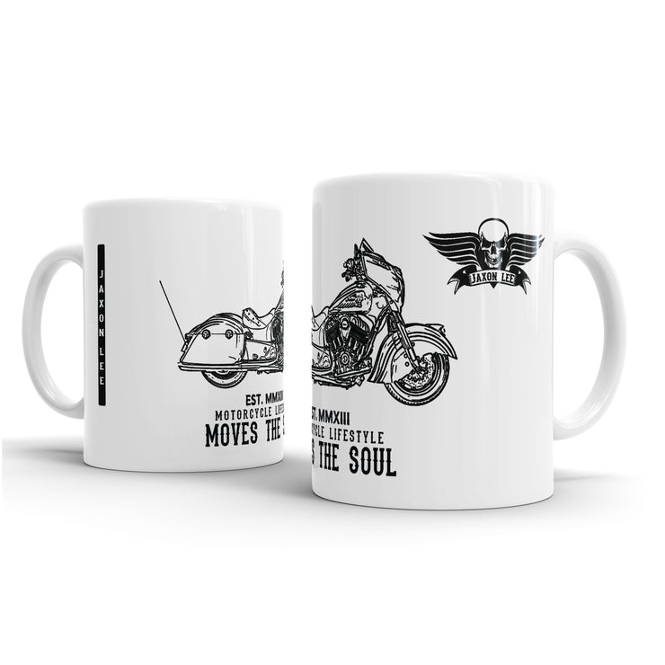 JL Illustration For A Indian Chieftain Dark Horse Motorbike Fan – Gift Mug