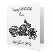 Jaxon Lee - Birthday Card for a Indian Scout Motorbike fan