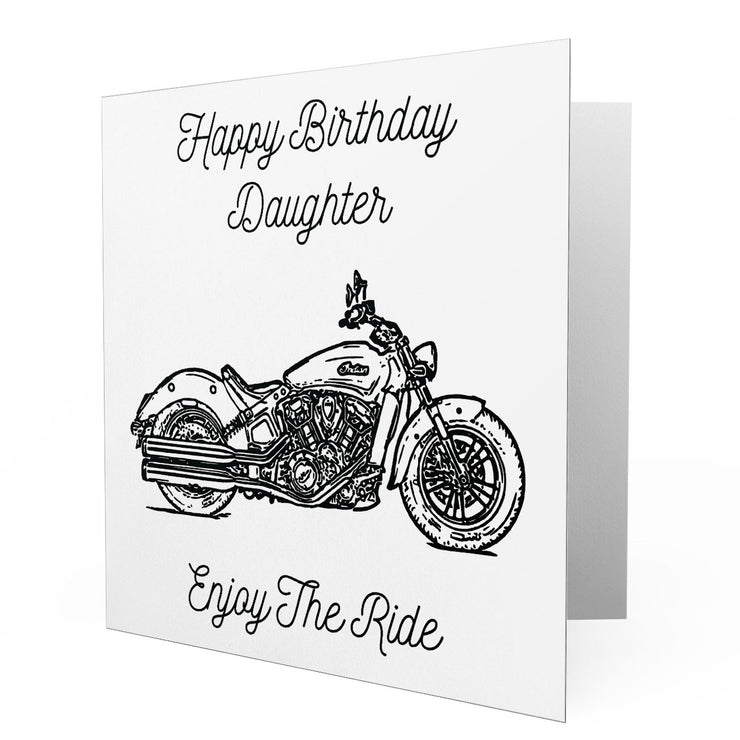Jaxon Lee - Birthday Card for a Indian Scout Sixty Motorbike fan