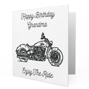 Jaxon Lee - Birthday Card for a Indian Scout Sixty Motorbike fan