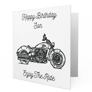 Jaxon Lee - Birthday Card for a Indian Scout Sixty Motorbike fan