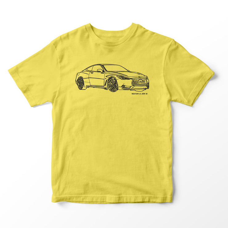 JL Illustration For A Infiniti Q60 Red Sport 400 Motorcar Fan T-shirt