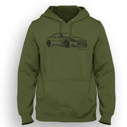 JL Illustration For A Infiniti Q60 Red Sport 400 Motorcar Fan Hoodie
