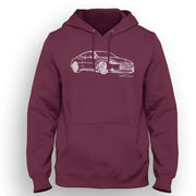 JL Illustration For A Infiniti Q60 Red Sport 400 Motorcar Fan Hoodie