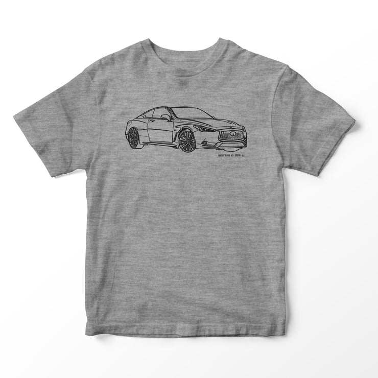 JL Illustration For A Infiniti Q60 Red Sport 400 Motorcar Fan T-shirt