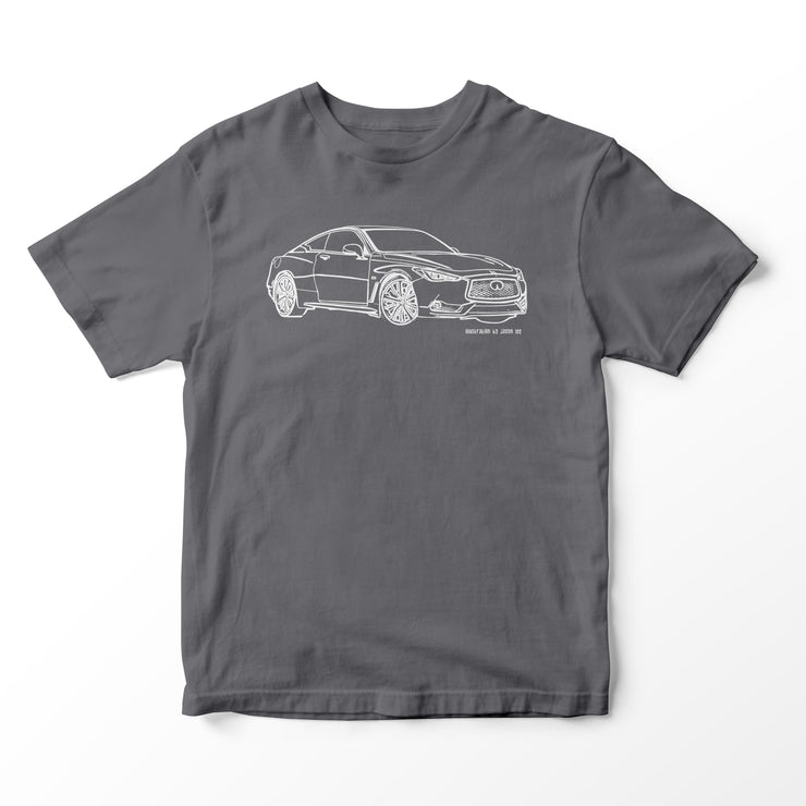 JL Illustration For A Infiniti Q60 Red Sport 400 Motorcar Fan T-shirt